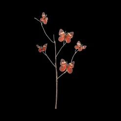 Ygo Tak PAPILLON Vlinder Roest| Woondecoratie