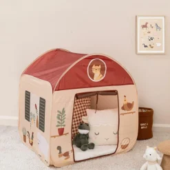 Ygo Tent HUIZIE Rood/Beige| Tapijten | Meubels