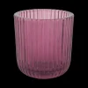Ygo Theelichthouder RIBIS XL Glas Violet| Woondecoratie