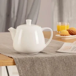 Ygo Theepot NOURA Keramiek Wit 1L| Koffie & Thee