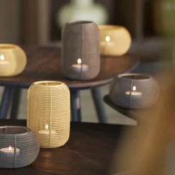 Ygo TL-Houder BIANU Mat Oker| Woondecoratie