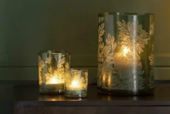 Ygo TL-Houder FLOWER Glas Mat Groen M| Woondecoratie