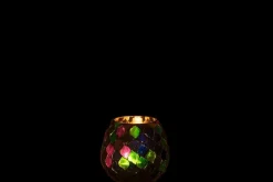 Ygo TL-Houder MOZAIK Glas Paars M| Woondecoratie
