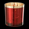 Ygo TL-Houder ROLI Glas Rood Rand Goud S| Woondecoratie