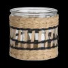 Ygo TL-Houder WEAVE Pap. Beige/Zwart S| Woondecoratie