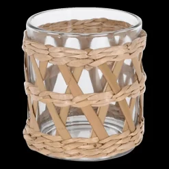 Ygo TL-Houder WILGE Rnd Glas/Wilg XL| Woondecoratie