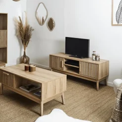 Ygo TV-meubel CALUNA Naturel B117| Tv-Meubelen