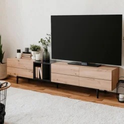 Ygo TV-meubel JESSICA Artisan Eik B195| Tv-Meubelen