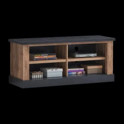 Ygo Tv-Meubel KAMIEL Industrial Oak/Rand Zwart| Tv-Meubelen