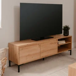 Ygo TV-meubel MARE Artisan Eik/Zwart B150| Tv-Meubelen