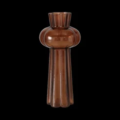 Ygo Vaas MAKONI Hoog Glas Bruin| Woondecoratie