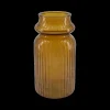 Ygo Vaas ROEBI S Glas Bruin| Woondecoratie