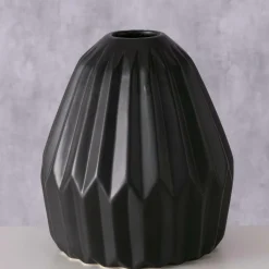 Ygo Vaas SIAN Ker. Zwart| Woondecoratie