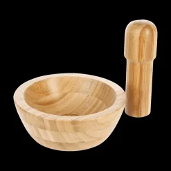 Ygo Vijzel PESTLE M/Stamper Bamboe| Keukenaccessoires|Kookaccessoires