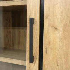 Ygo Vitrine ANTONIO French Oak B85| Vitrinekasten