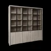 Ygo Vitrine WALTON Eik Lichtgrijs B205| Vitrinekasten