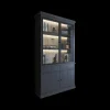 Ygo Vitrinekast CASTELLO B124 Zwarte Eik| Vitrinekasten