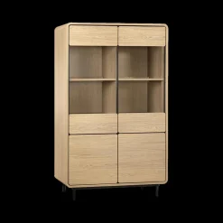 Ygo Vitrinekast LOUVRE (excl. LED) B122| Vitrinekasten