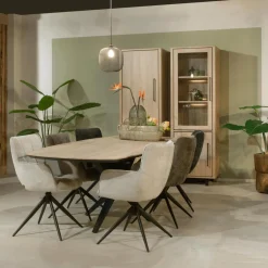 Ygo Vitrinekast PICCADILLY Old Oak B65| Vitrinekasten