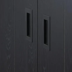 Ygo Vitrinekast WINSTON Zwart B122| Vitrinekasten