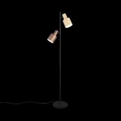 Ygo Vloerlamp AGUDO 2Del. Beige/Bruin| Vloerlampen