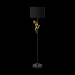 Ygo Vloerlamp CHIMP Zwart/Kap Zwart| Vloerlampen