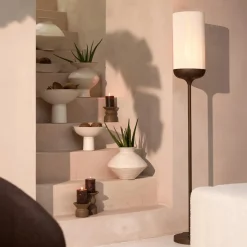 Ygo Vloerlamp DANIA Bruin/Creme| Vloerlampen