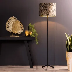Ygo Vloerlamp DENNIS Mat Zwart| Vloerlampen