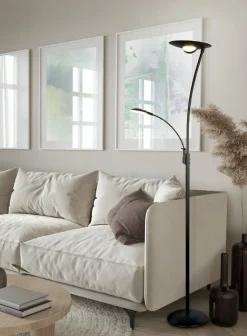 Ygo Vloerlamp GRANBY Met. Mat Zwart| Vloerlampen
