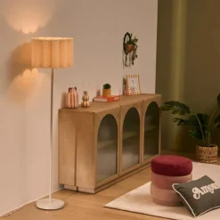 Ygo Vloerlamp RONIA Beige m/Kap| Vloerlampen