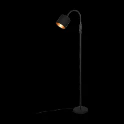 Ygo Vloerlamp TOMMY 1Del. Met. Mat Zwart| Vloerlampen