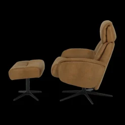 Ygo Voetenbank AGOSTINO Cognac 52x44| Poufen & Voetenbanken