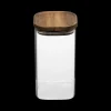 Ygo Voorraadpot AZIME Glas/Acacia 1,3l| Bewaaraccessoires