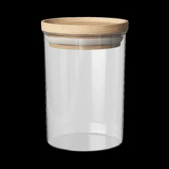 Ygo Voorraadpot BJORN Glas Hout 600ml| Bewaaraccessoires