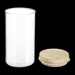 Ygo Voorraadpot BJORN Glas Hout 1.6l| Bewaaraccessoires
