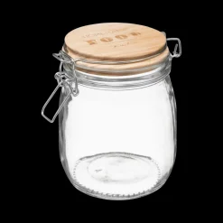Ygo Voorraadpot HOMEMADE 0.75l Glas/Hout| Bewaaraccessoires