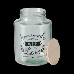 Ygo Voorraadpot HOMEMADE Recy. Glas L| Bewaaraccessoires