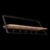 Ygo Wandkapstok legger/6 haken/stang, B100-H38-D32| Opbergen