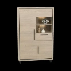Ygo Wandkast LATINA Misty Oak B115| Wandrekken