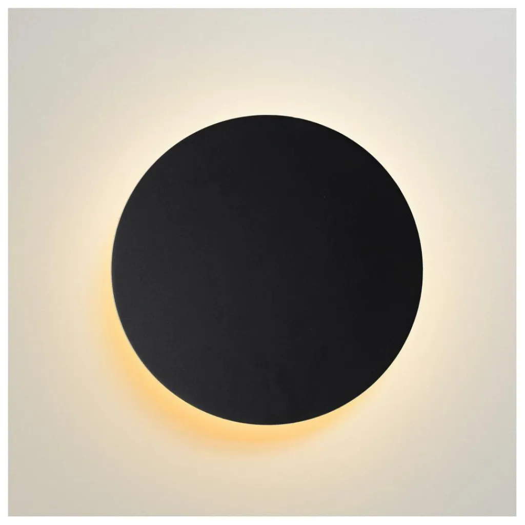 Ygo Wandlamp EKLYPS Ø15cm Zwart| Wandlampen