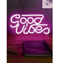 Ygo Wandlamp GOOD VIBES Roze| Decoratieve Accessoires|Kinderverlichting