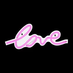 Ygo Wandlamp LOVE Neon Roze| Decoratieve Accessoires|Kinderverlichting
