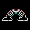 Ygo Wandlamp RAINBOW Neon Multi| Decoratieve Accessoires|Kinderverlichting