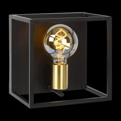 Ygo Wandlamp RUBEN 1Del. Zwart/Goud| Wandlampen