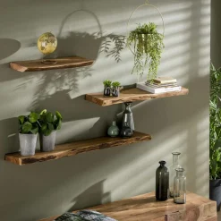 Ygo Wandplank MARKAS Massief acacia naturel| Wandrekken