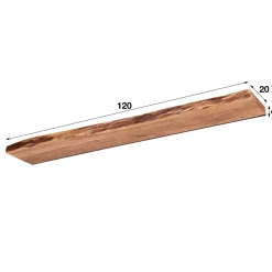Ygo Wandplank MARKAS Massief acacia naturel| Wandrekken