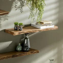 Ygo Wandplank MARKAS Massief acacia naturel| Wandrekken