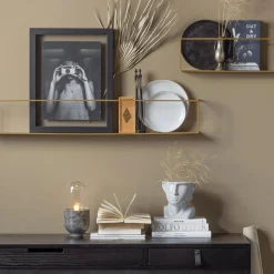 Ygo Wandplank 100x16, Goud| Muurplanken & Rekken|Wandrekken
