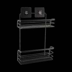 Ygo Wandrek RIMJAR 2Niv. Met. Zwart| Bad- & Doucheaccessoires