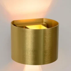 Ygo Wandspot XIO Rond Mat Goud| Wandlampen